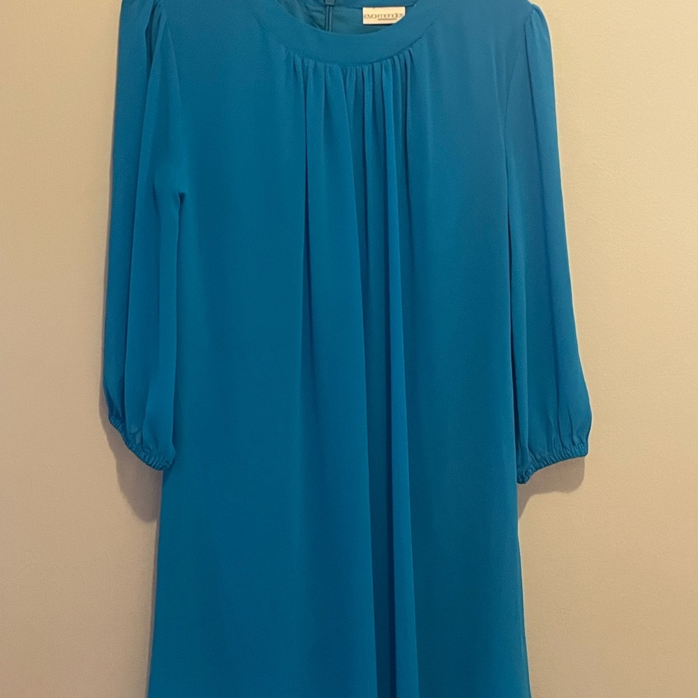 New York & Company Teal Midi Dress